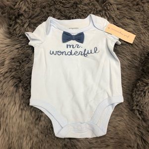 First Impressions | Boy’s Bodysuit | Baby Blue | Size Newborn